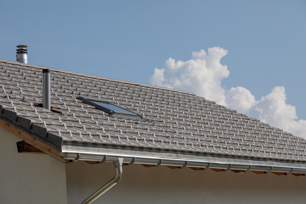 Modern day Gutter on a house